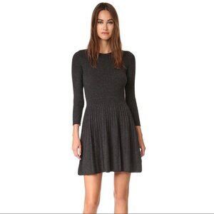 NEW NWT JOIE Peronne Heather Charcoal Sweater Knit Dress Size Medium M $398